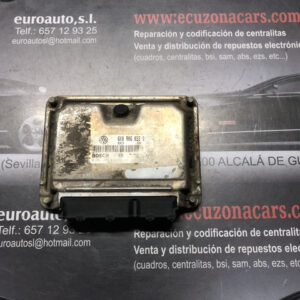 Centralita motor uce seat ibiza 1 4 60 cv gasolina 5 velocidades color azul referencia equivalente 6k0906032q 0261206836 6k0906032q0261206836