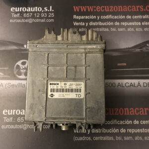 Centralita nissan terrano terrano ii r20 1993 2 7 tdi 4wd código motor td27ti año 2005 kilómetros 227356 color gris referencia equivalente 0281001550 281001550 observaciones 3p 0281011264