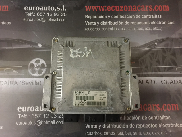 0 281 010 590 0281010590 96 435 274 80 9643527480 bosch edc 15c2 11 1 bosch edc15c2111 406 2 0 hdi break d9 ecu ecm unidad de control centraltia de motor peugeot 406