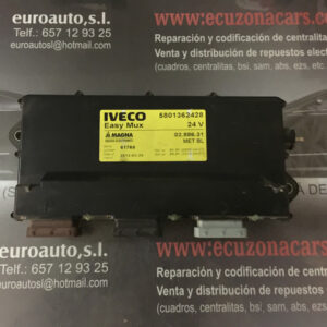 5801362428 02 886 31 0288631 met bl 61768 easy mux iveco eurocargo tector centralita confort remolque