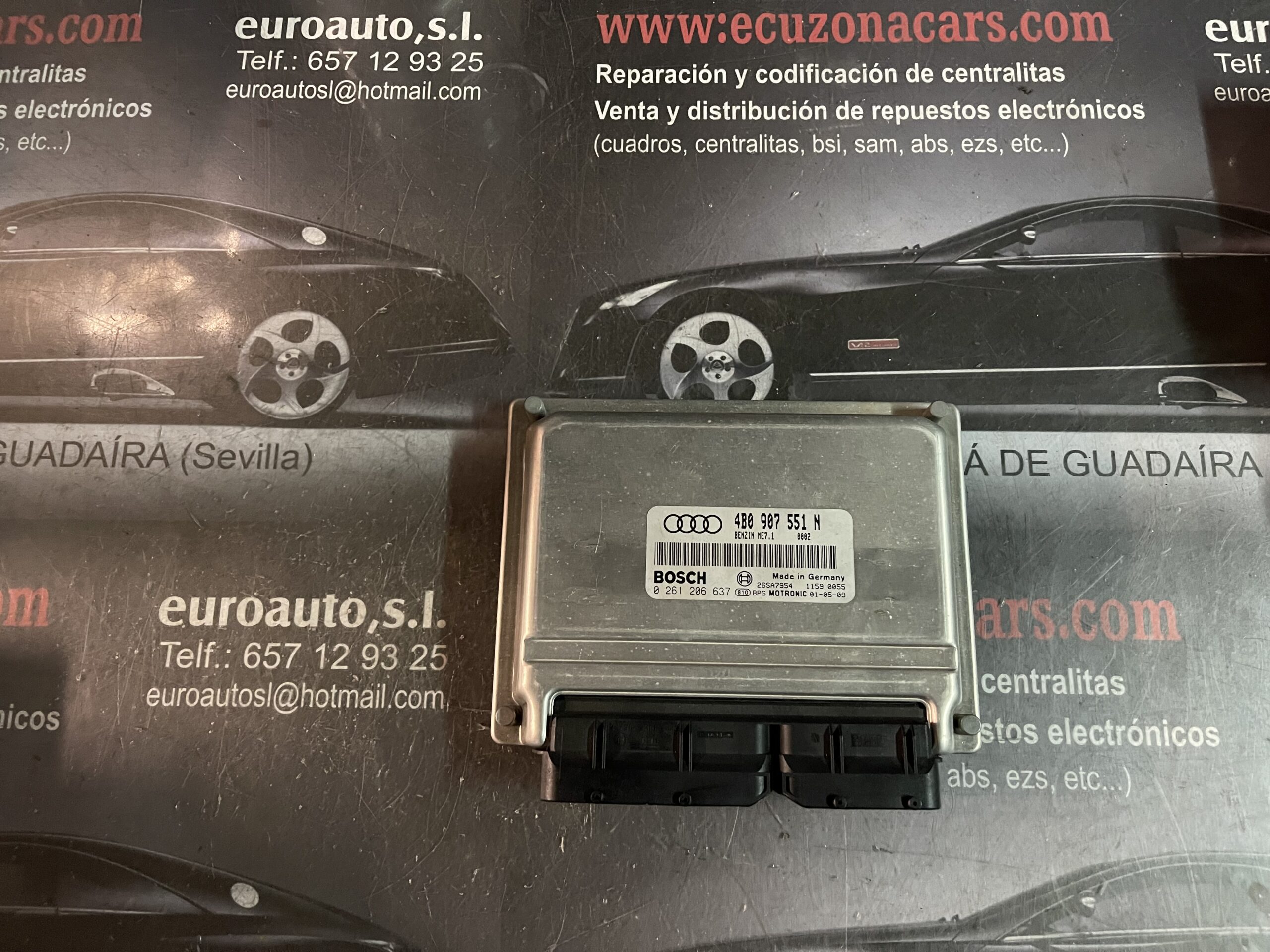 0 261 206 637 0 4d0 907 551 n 4b0907551n BOSCH ME 7.1 ME71 CENTRALITA DE MOTOR AUDI A6 2.7 GASOLINA BITURBO disponemos de la posibilidad de realizar clonaciones y codificaciones , alquiler de centralitas reparacion de abs airbags , cuadros, tarjetas y direcciones Copia de llaves centralita del motor / motorsteuergerät / engine control unit unidad reprogramaciones egr dpr filtro de particulas , CONSULTAR PRECIOS Y DISPONIBLIDAD
