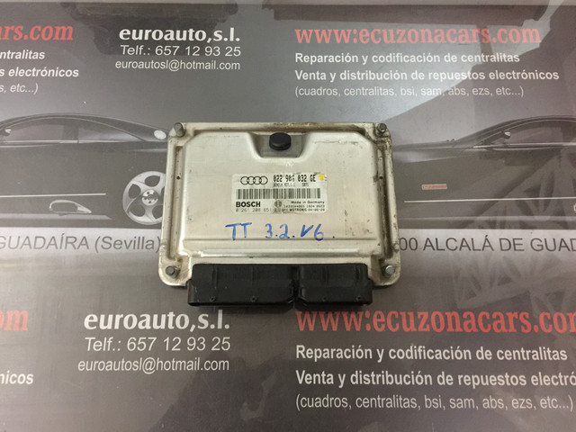 022 906 032 GE 02259060332GE ME7.1.1 ME711 CENTRALITA DE MOTOR AUDI TT 3.2 R32 GOLF ECU ECM disponemos de la posibilidad de realizar clonaciones y codificaciones , alquiler de centralitas reparacion de abs airbags , cuadros, tarjetas y direcciones Copia de llaves centralita del motor / motorsteuergerät / engine control unit unidad reprogramaciones egr dpr filtro de particulas , CONSULTAR PRECIOS Y DISPONIBLIDAD