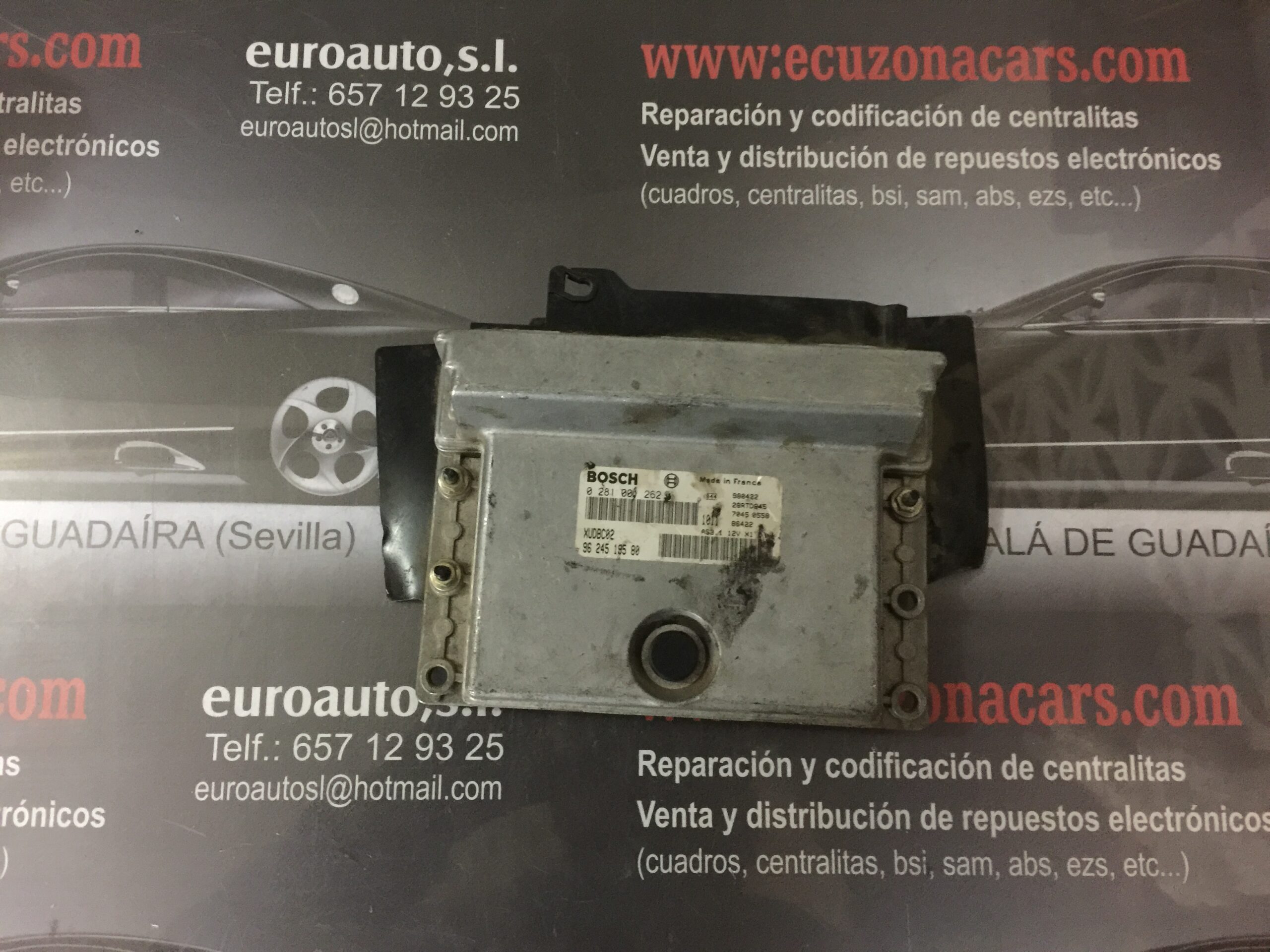 . referencia equivalente: / . observaciones: bosch. disponemos de la posibilidad de realizar clonaciones y codificaciones , alquiler de centralitas reparacion de abs airbags , cuadros, tarjetas y direcciones Copia de llaves centralita del motor / motorsteuergerät / engine control unit unidad reprogramaciones egr dpr filtro de particulas , CONSULTAR PRECIOS Y DISPONIBLIDAD