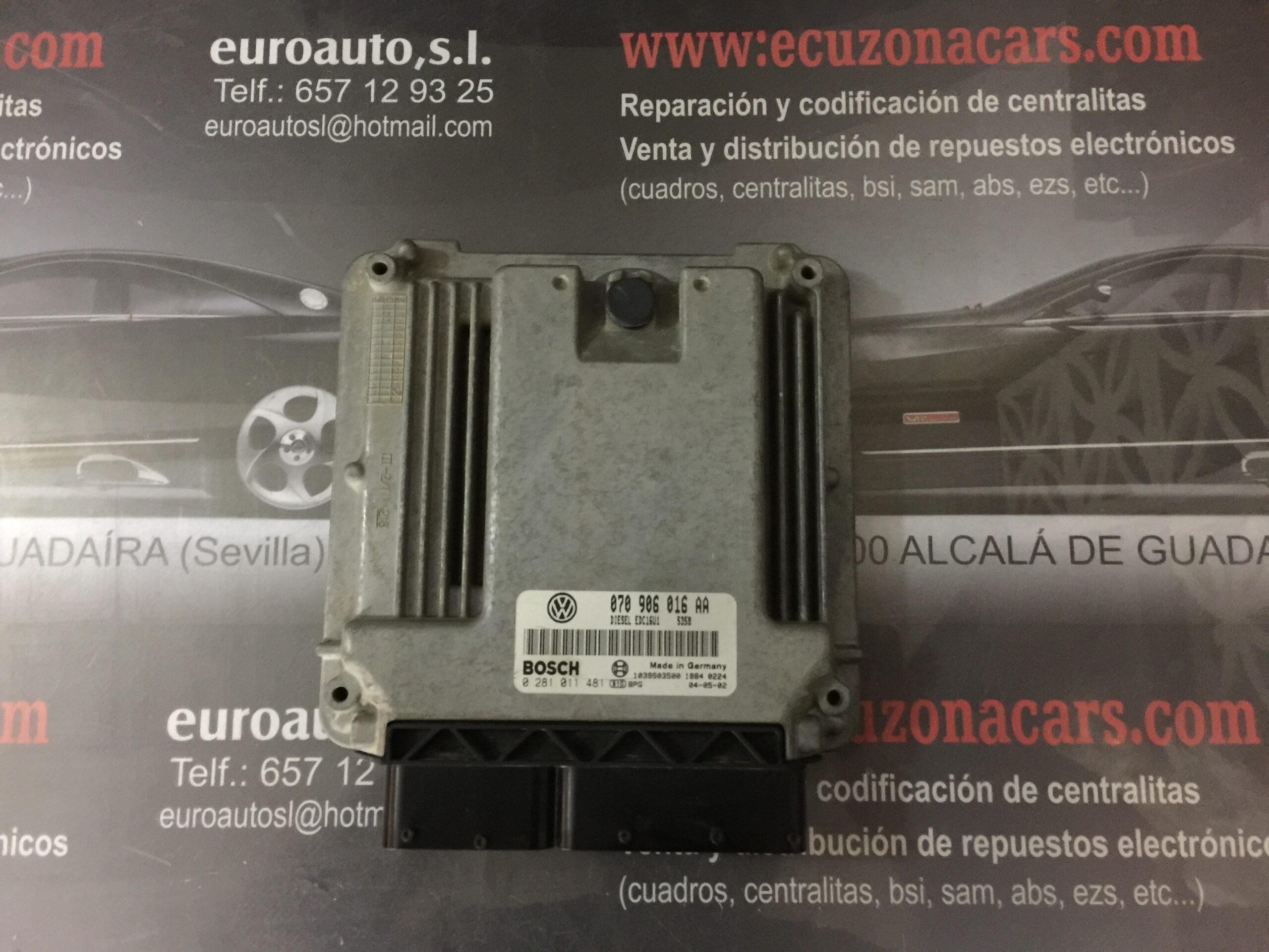 1 070 906 016 aa 070906016aa BOSCH EDC 16U1-5.2 BOSCH EDC 16U1-52 centralita de motor volkswagen touareg 5.0tdi ayh 7la ecu ecm centralita de motor volkswagen v10 disponemos de la posibilidad de realizar clonaciones y codificaciones , alquiler de centralitas reparacion de abs airbags , cuadros, tarjetas y direcciones Copia de llaves centralita del motor / motorsteuergerät / engine control unit unidad reprogramaciones egr dpr filtro de particulas , CONSULTAR PRECIOS Y DISPONIBLIDAD