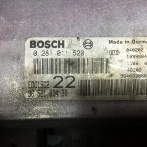 96 521 834 80 BOSCH EDC 15C2-11.1 BOSCH EDC15C2111 CENTRALITA DE MOTOR ECM ECU UNIDAD DE CONTROL CITROEN PEUGEOT disponemos de la posibilidad de realizar clonaciones y codificaciones , alquiler de centralitas reparacion de abs airbags , cuadros, tarjetas y direcciones Copia de llaves centralita del motor / motorsteuergerät / engine control unit unidad reprogramaciones egr dpr filtro de particulas , CONSULTAR PRECIOS Y DISPONIBLIDAD