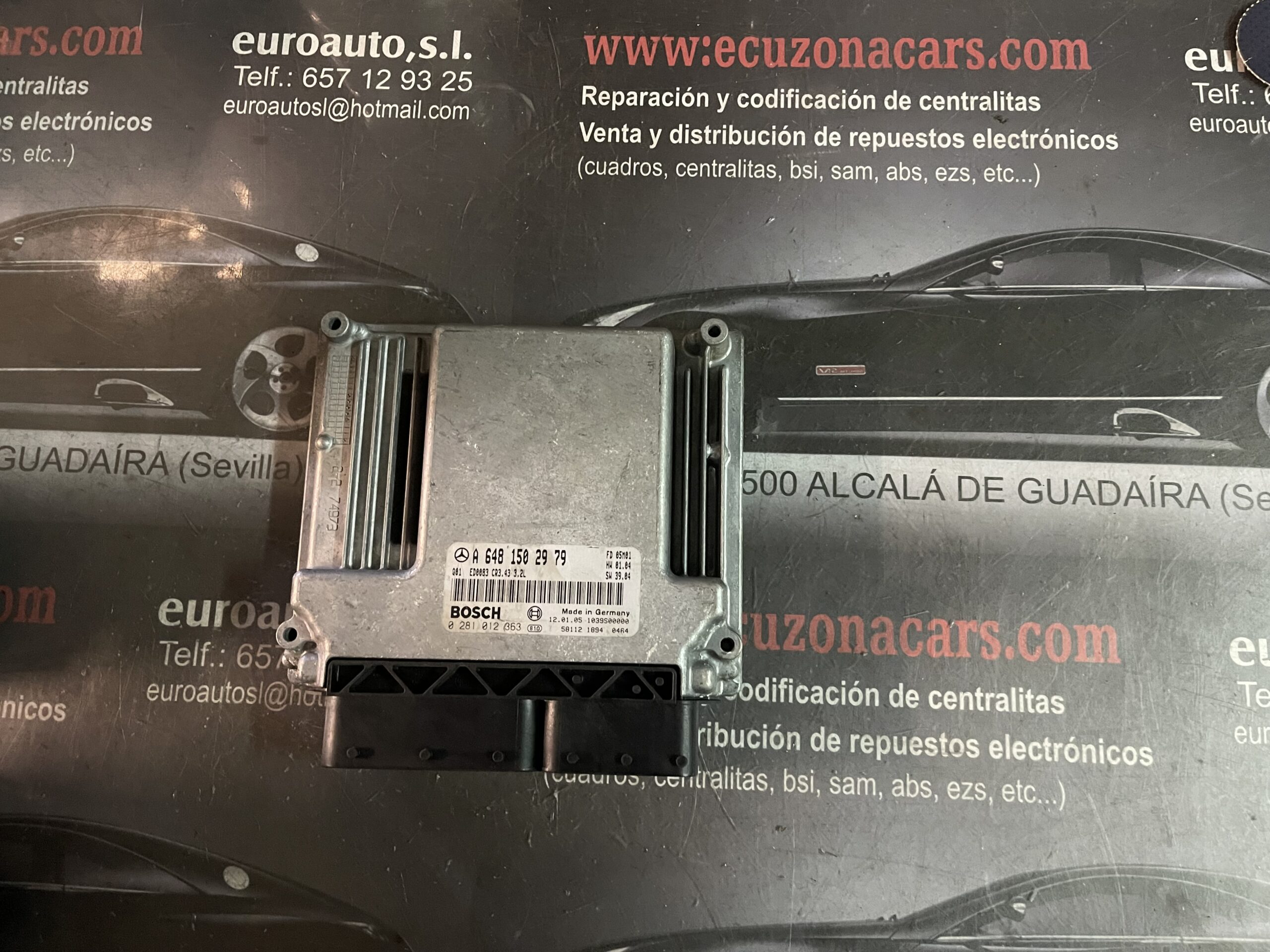 0 281 012 363 0 A 648 150 29 79 A6481502979 BOSCH EDC 16C2-7.43 BOSCH EDC16C2743 CENTRALITA DE MOTOR MERCEDES BENZ CLASE E W211 320 CDI disponemos de la posibilidad de realizar clonaciones y codificaciones , alquiler de centralitas reparacion de abs airbags , cuadros, tarjetas y direcciones Copia de llaves centralita del motor / motorsteuergerät / engine control unit unidad reprogramaciones egr dpr filtro de particulas , CONSULTAR PRECIOS Y DISPONIBLIDAD