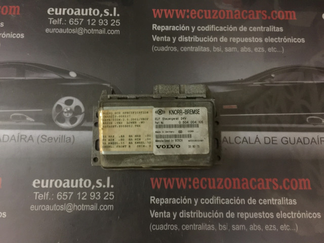 0 504 004 105 unidad de control elf knorr bremse volvo b12b disponemos de la posibilidad de realizar clonaciones y codificaciones , alquiler de centralitas reparacion de abs airbags , cuadros, tarjetas y direcciones Copia de llaves centralita del motor / motorsteuergerät / engine control unit unidad reprogramaciones egr dpr filtro de particulas
