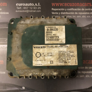 03161962 00675999 volvo d366220 centralita de motor volvo d12d460