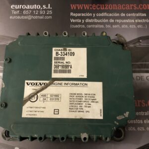 80904a 00529107 ecm centralita de motor volvo emgine model d6b180 ec99