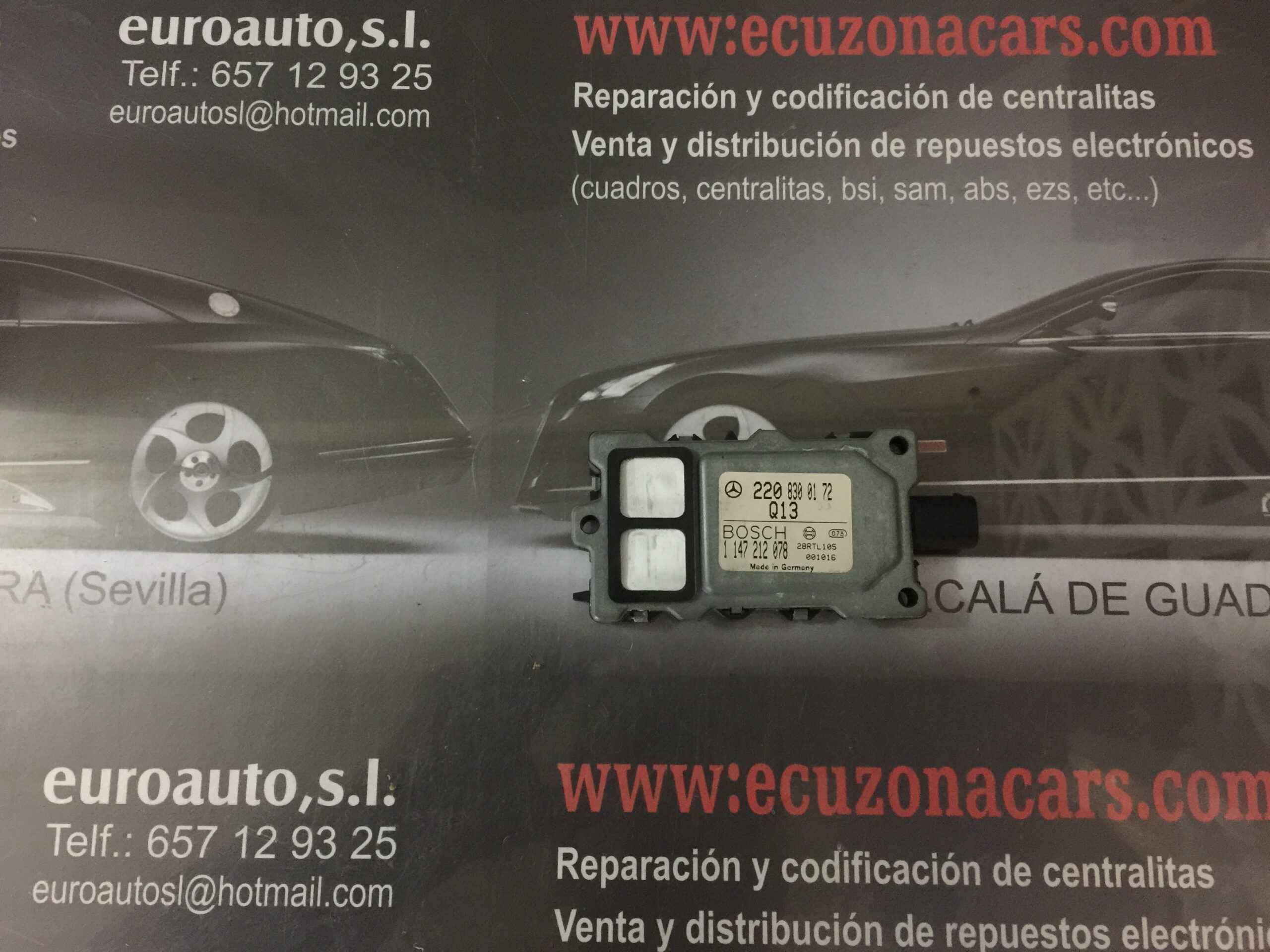 1 147 212 078 220 830 01 72 q13 sensor de impacto disponemos de la posibilidad de realizar clonaciones y codificaciones , alquiler de centralitas reparacion de abs airbags , cuadros, tarjetas y direcciones Copia de llaves centralita del motor / motorsteuergerät / engine control unit unidad reprogramaciones egr dpr filtro de particulas , CONSULTAR PRECIOS Y DISPONIBLIDAD