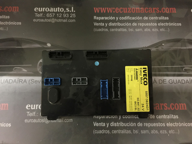 02 887 32 0288732 ibc3bl iveco easy mux 20546 hw0131 sw0411 (2) disponemos de la posibilidad de realizar clonaciones y codificaciones , alquiler de centralitas reparacion de abs airbags , cuadros, tarjetas y direcciones Copia de llaves centralita del motor / motorsteuergerät / engine control unit unidad reprogramaciones egr dpr filtro de particulas , CONSULTAR PRECIOS Y DISPONIBLIDAD