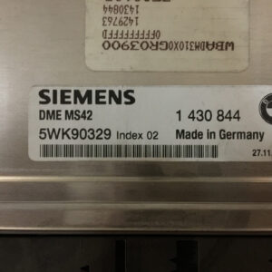 1 430 844 1430844 dme ms42 centralita de motor siemens bmw e46 disponemos de la posibilidad de realizar clonaciones y codificaciones , alquiler de centralitas reparacion de abs airbags , cuadros, tarjetas y direcciones Copia de llaves centralita del motor / motorsteuergerät / engine control unit unidad reprogramaciones egr dpr filtro de particulas , CONSULTAR PRECIOS Y DISPONIBLIDAD