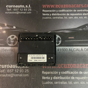 A 210 545 04 32 3X3868 96W14 (2) disponemos de la posibilidad de realizar clonaciones y codificaciones , alquiler de centralitas reparacion de abs airbags , cuadros, tarjetas y direcciones Copia de llaves centralita del motor / motorsteuergerät / engine control unit unidad reprogramaciones egr dpr filtro de particulas , CONSULTAR PRECIOS Y DISPONIBLIDAD