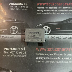 211 820 08 85 antena mercedes benz clase e w211 disponemos de la posibilidad de realizar clonaciones y codificaciones , alquiler de centralitas reparacion de abs airbags , cuadros, tarjetas y direcciones Copia de llaves centralita del motor / motorsteuergerät / engine control unit unidad reprogramaciones egr dpr filtro de particulas , CONSULTAR PRECIOS Y DISPONIBLIDAD