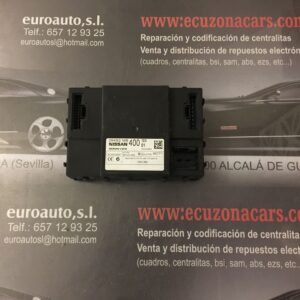 . modulo electronico renault koleos 2. 0 dci diesel fap diesel. kilómetros: 200091. color: negro. referencia original: continental. referencia equivalente: 28595jy40a a2c53212570 / 28595jy40aa2c53212570. observaciones: 28595jy40a -- s180039001 -- 5wk48883 -- a2c53212570. disponemos de la posibilidad de realizar clonaciones y codificaciones , alquiler de centralitas reparacion de abs airbags , cuadros, tarjetas y direcciones Copia de llaves centralita del motor / motorsteuergerät / engine control unit unidad reprogramaciones egr dpr filtro de particulas , CONSULTAR PRECIOS Y DISPONIBLIDAD