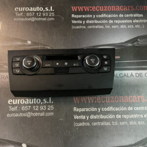 6411 9182288 01 sw189 hw03 mando de clima bmw e90 (2) disponemos de la posibilidad de realizar clonaciones y codificaciones , alquiler de centralitas reparacion de abs airbags , cuadros, tarjetas y direcciones Copia de llaves centralita del motor / motorsteuergerät / engine control unit unidad reprogramaciones egr dpr filtro de particulas , CONSULTAR PRECIOS Y DISPONIBLIDAD