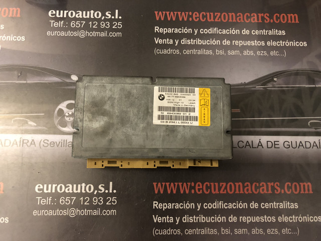 SI 6943089 01 2 SI6943089012 03B234 UNIDAD DE AIRBAG BMW E60 530 D disponemos de la posibilidad de realizar clonaciones y codificaciones , alquiler de centralitas reparacion de abs airbags , cuadros, tarjetas y direcciones Copia de llaves centralita del motor / motorsteuergerät / engine control unit unidad reprogramaciones egr dpr filtro de particulas , CONSULTAR PRECIOS Y DISPONIBLIDAD