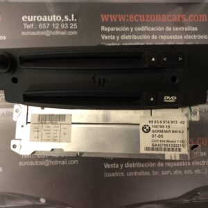 65 83 6 974 913 02 10878810 ba167051332211 hw92 radio navegador bmw e90 e60 disponemos de la posibilidad de realizar clonaciones y codificaciones , alquiler de centralitas reparacion de abs airbags , cuadros, tarjetas y direcciones Copia de llaves centralita del motor / motorsteuergerät / engine control unit unidad reprogramaciones egr dpr filtro de particulas , CONSULTAR PRECIOS Y DISPONIBLIDAD