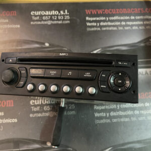 7 647 196 394 radios cd citroen c5 (1) disponemos de la posibilidad de realizar clonaciones y codificaciones , alquiler de centralitas reparacion de abs airbags , cuadros, tarjetas y direcciones Copia de llaves centralita del motor / motorsteuergerät / engine control unit unidad reprogramaciones egr dpr filtro de particulas , CONSULTAR PRECIOS Y DISPONIBLIDAD