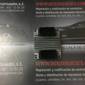 djtt 9353469centralita de motor opel astra vectra corsa meriva falta de señal de la bobina de encendido, los inyectores y el motor al ralentí,circuito de 5 voltios y en el pedal del acelerador ,el cuerpo mariposa y el relé de la bomba de combustible El fallo de motor (MIL) se ilumina en el cuadro de instrumentos, aparecen varios otros mensajes en el Panel de instrumentos, el automóvil entra en modo de emergencia, da tirones y no funciona con todos los cilindros.P0105: Manifold Absolute Pressure / Barometric Pressure – Circuit P0230: Fuel Pump – Primary Circuit P0335: Crank Shaft Sensor – No / Faulty Signal P0340: Cam Shaft Sensor – No / Faulty Signal P0351: t/m P0354 Ignition Coils 1 t/m 4 P1122: Accelerator Pedal Position Sensor 2 P1482: Fan Relay 2 – Electric Circuit Tiny Signal / Open P148: Fan Relay 3 – Electric Circuit Tiny Signal / Open P1550: Electronic Throttle Control Reduced Power HSFI 2.0 HSFI 2.1 HSFI 2.2 HSFI 2.3 HSFI 2.4 HSFI 2.5 posibilidad de reparar la unidad o sustituir por una de intercambio codificado para colocar y arrancar , en ocaciones hay que diagnositcar y borrar registro de averias cada caso se estudiara de forma individual para ofrecer el mejor servicio ,somos un laboratorio electronico , realizamos clonaciones anulaciones de inmovilizador reprogramaciones calibracionde egr fap dpf reparacion de ezs etc no dude en contacar con nosotros .