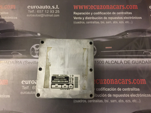 89661 42190 centralita de motor toyota rav4 2.0 disponemos de la posibilidad de realizar clonaciones y codificaciones , alquiler de centralitas reparacion de abs airbags , cuadros, tarjetas y direcciones Copia de llaves centralita del motor / motorsteuergerät / engine control unit unidad reprogramaciones egr dpr filtro de particulas , CONSULTAR PRECIOS Y DISPONIBLIDAD