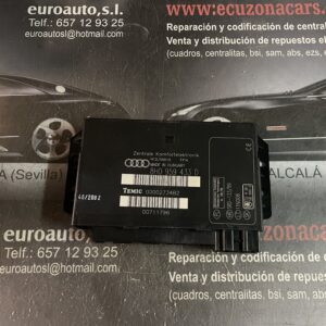 8h0 959 433 d temic 0002734b2 00711796 unidad confort audi a4 cabriolet b7 disponemos de la posibilidad de realizar clonaciones y codificaciones , alquiler de centralitas reparacion de abs airbags , cuadros, tarjetas y direcciones Copia de llaves centralita del motor / motorsteuergerät / engine control unit unidad reprogramaciones egr dpr filtro de particulas , CONSULTAR PRECIOS Y DISPONIBLIDAD