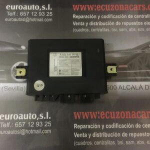 MERCEDES W220 KEYLESS GO CONTROL MODULE UNIT ECU SIEMENS 5WK4830 disponemos de la posibilidad de realizar clonaciones y codificaciones , alquiler de centralitas reparacion de abs airbags , cuadros, tarjetas y direcciones Copia de llaves centralita del motor / motorsteuergerät / engine control unit unidad reprogramaciones egr dpr filtro de particulas , CONSULTAR PRECIOS Y DISPONIBLIDAD