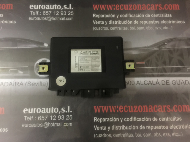 MERCEDES W220 KEYLESS GO CONTROL MODULE UNIT ECU SIEMENS 5WK4830 disponemos de la posibilidad de realizar clonaciones y codificaciones , alquiler de centralitas reparacion de abs airbags , cuadros, tarjetas y direcciones Copia de llaves centralita del motor / motorsteuergerät / engine control unit unidad reprogramaciones egr dpr filtro de particulas , CONSULTAR PRECIOS Y DISPONIBLIDAD