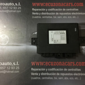 modulo electronico mercedes clase s W220 berlina (bm 220) mercedes-benz bm serie 220 berlina 320 cdi gasoil. kilómetros: 202228. color: plata. referencia original: siemens. referencia equivalente: a2305450132 5wk48011 / a23054501325wk48011. observaciones: a2305450132 - 5wk48011 disponemos de la posibilidad de realizar clonaciones y codificaciones , alquiler de centralitas reparacion de abs airbags , cuadros, tarjetas y direcciones Copia de llaves centralita del motor / motorsteuergerät / engine control unit unidad reprogramaciones egr dpr filtro de particulas , CONSULTAR PRECIOS Y DISPONIBLIDAD