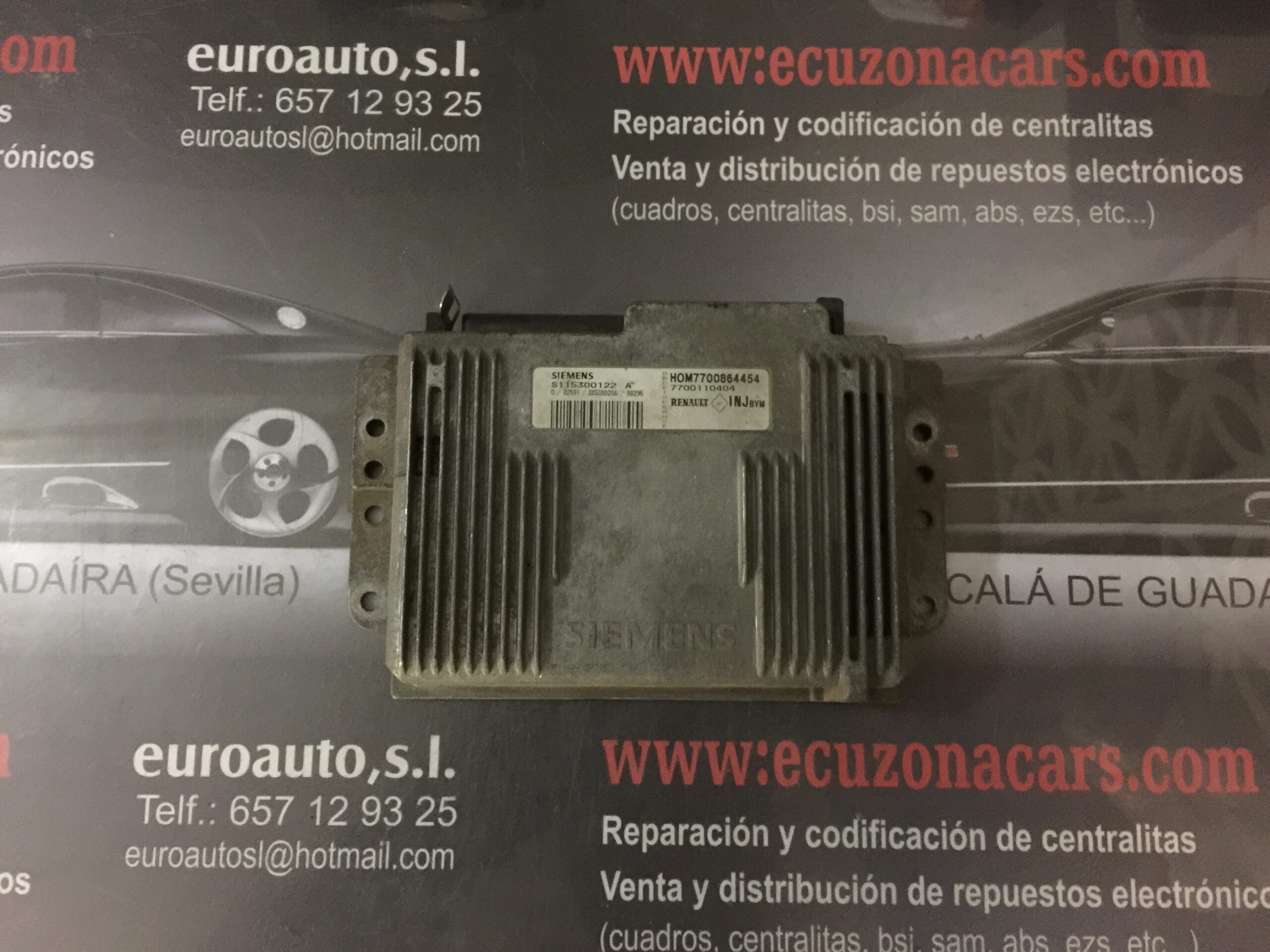 HOM7700864454 CENTRALITA DE MOTOR RENAULT CLIO MEGANE (2) disponemos de la posibilidad de realizar clonaciones y codificaciones , alquiler de centralitas reparacion de abs airbags , cuadros, tarjetas y direcciones Copia de llaves centralita del motor / motorsteuergerät / engine control unit unidad reprogramaciones egr dpr filtro de particulas , CONSULTAR PRECIOS Y DISPONIBLIDAD