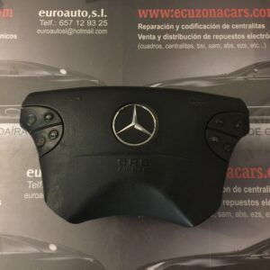 AIRBAG DE VOLANTE MERCEDES BENZ CLASE E W210 (1) disponemos de la posibilidad de realizar clonaciones y codificaciones , alquiler de centralitas reparacion de abs airbags , cuadros, tarjetas y direcciones Copia de llaves centralita del motor / motorsteuergerät / engine control unit unidad reprogramaciones egr dpr filtro de particulas , CONSULTAR PRECIOS Y DISPONIBLIDAD